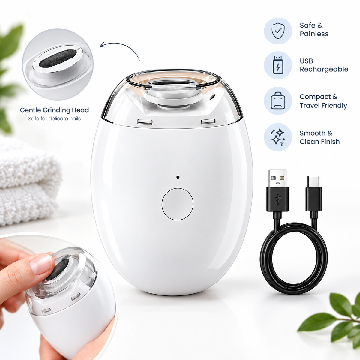 Electric Nail Trimmer for Kids and Adults