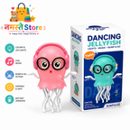 Dancing Jellyfish Toy – Light-Up Musical Bump & Go Toy