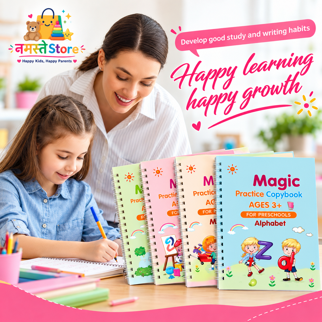 Make Learning Fun with Our 4 Book Magic Copybook Set