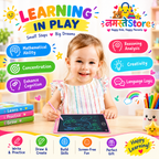 Kids Learning Combo Set – Magic Practice Books, Water Drawing Book & LCD Writing Tablet