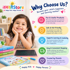 Kids Learning Combo Set – Magic Practice Books, Water Drawing Book & LCD Writing Tablet