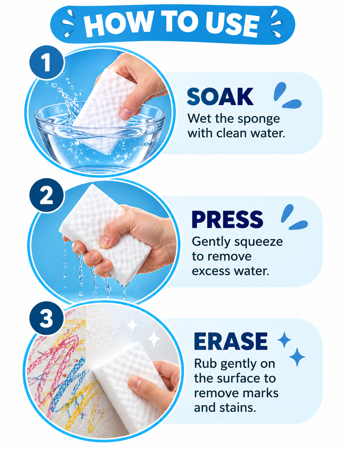 Magic Eraser pack 0f 6